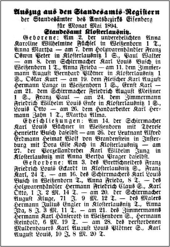 1894-07-19 Kl Standesamtregister